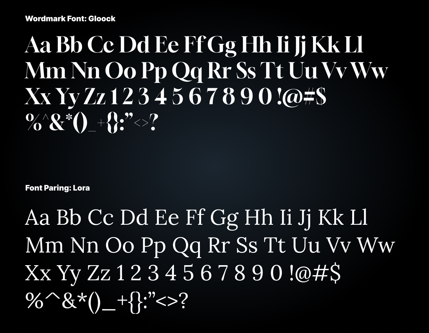 FRESH typography — type system for Starry Night Food Festival
